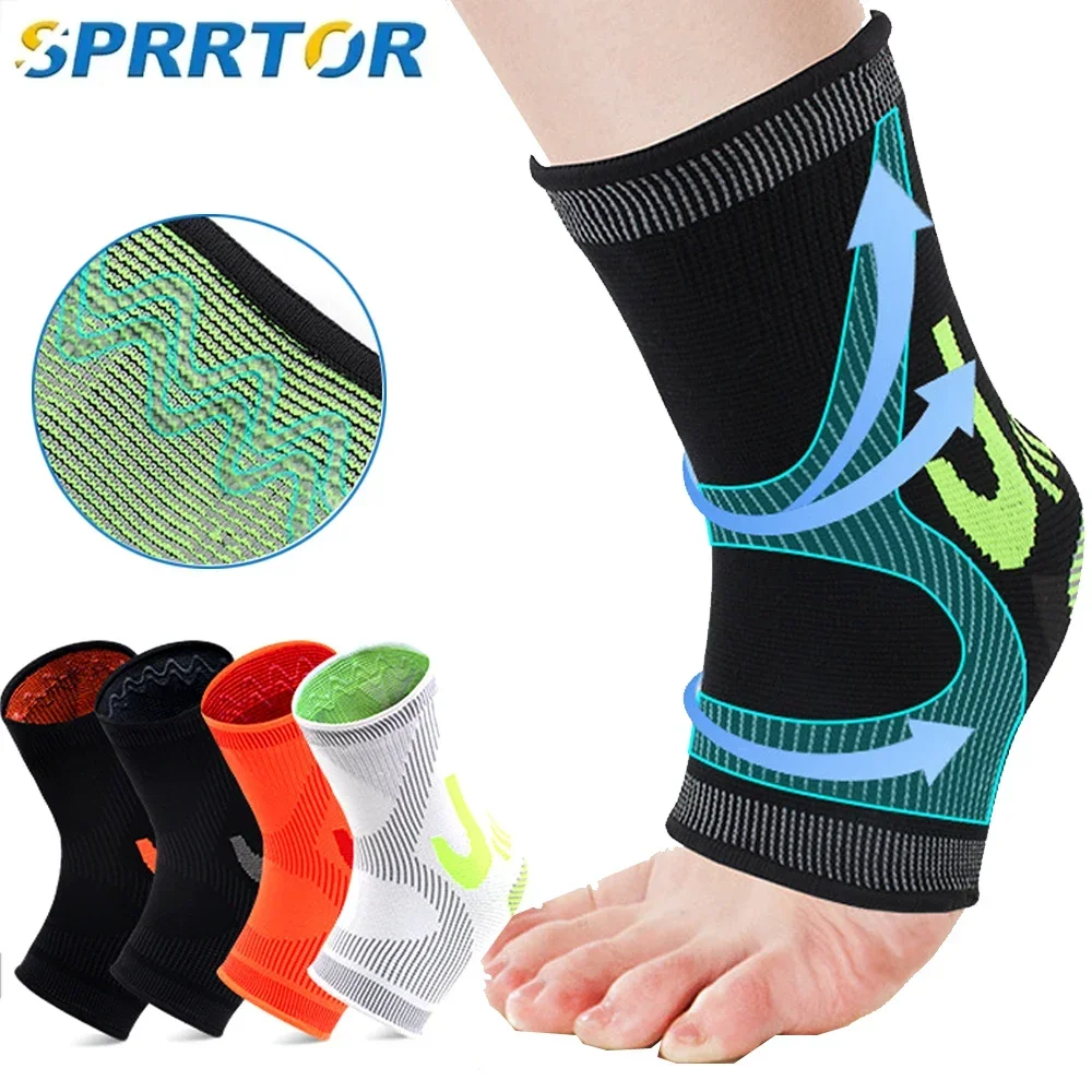 Ankle Brace Sock - 1 Stuk Enkelbrace Compressie Mouw, Ademende