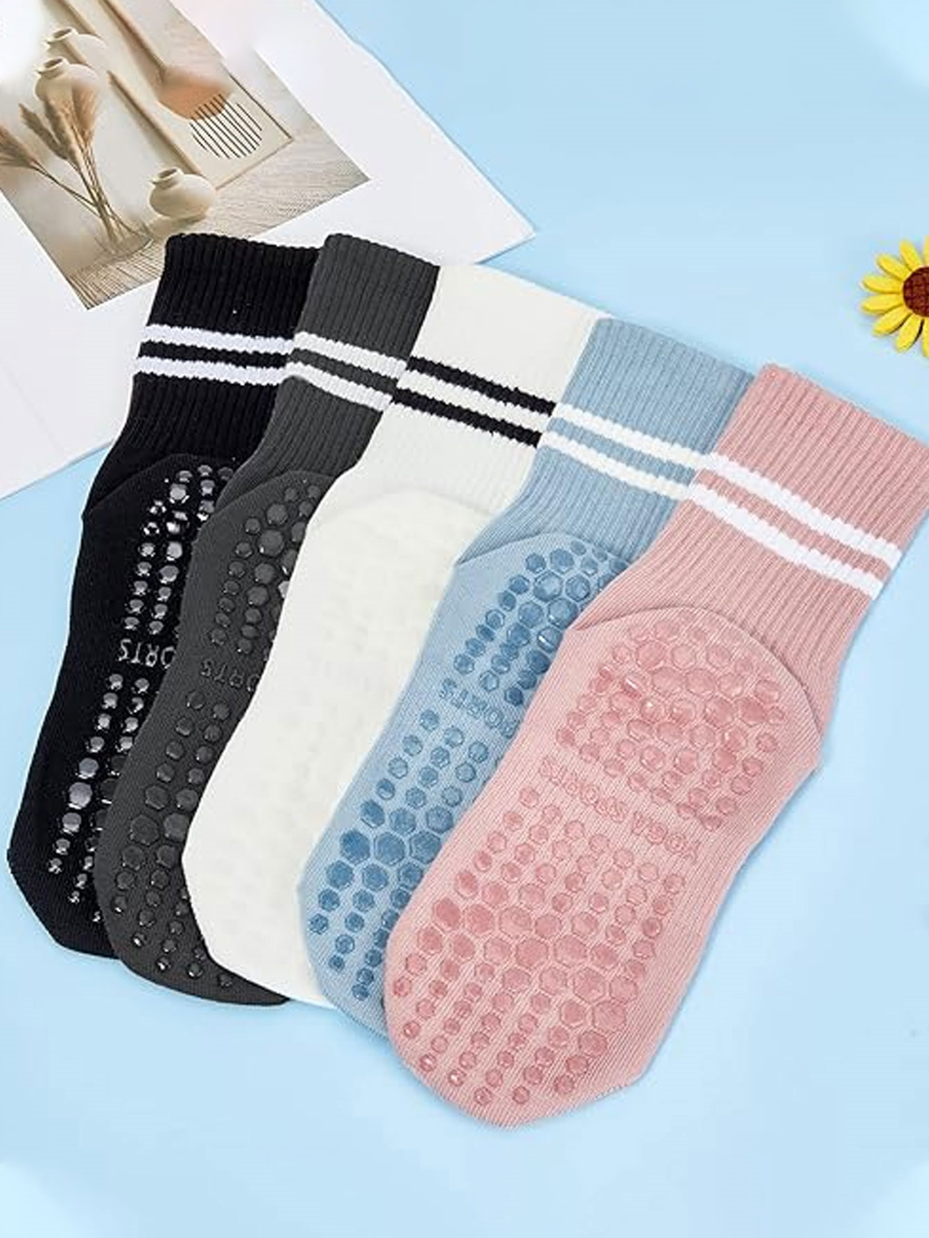3 paar yogasokken, antislip pr - Grip Sock Yoga recensie en prijs