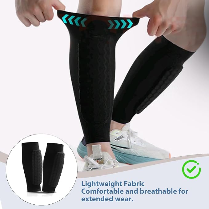 1 paar voetbal scheenbescherme - Compression Sleeve Calf recensie en prijs