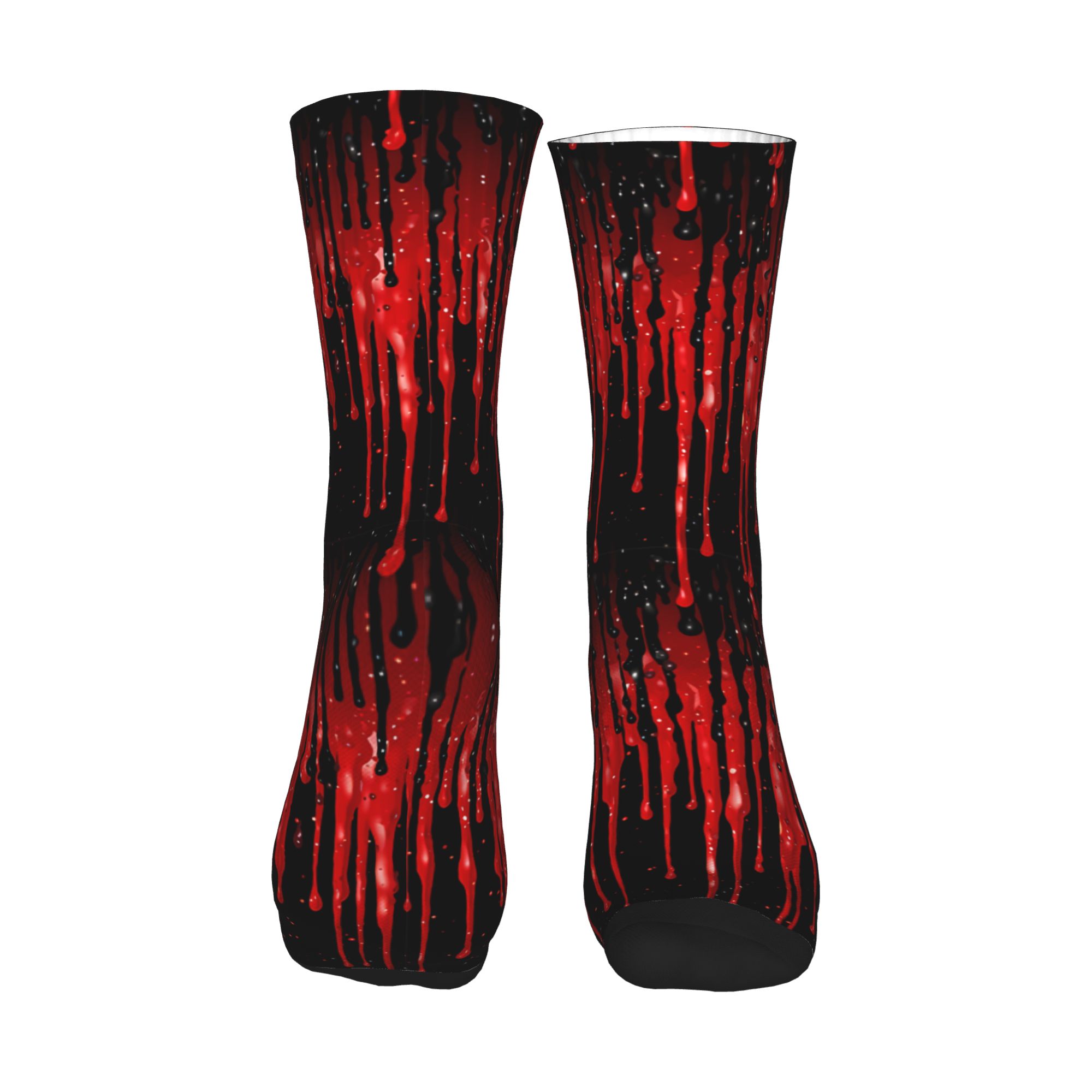 Druipende rode vloeistofpatroo - Dress Sock Men recensie en prijs