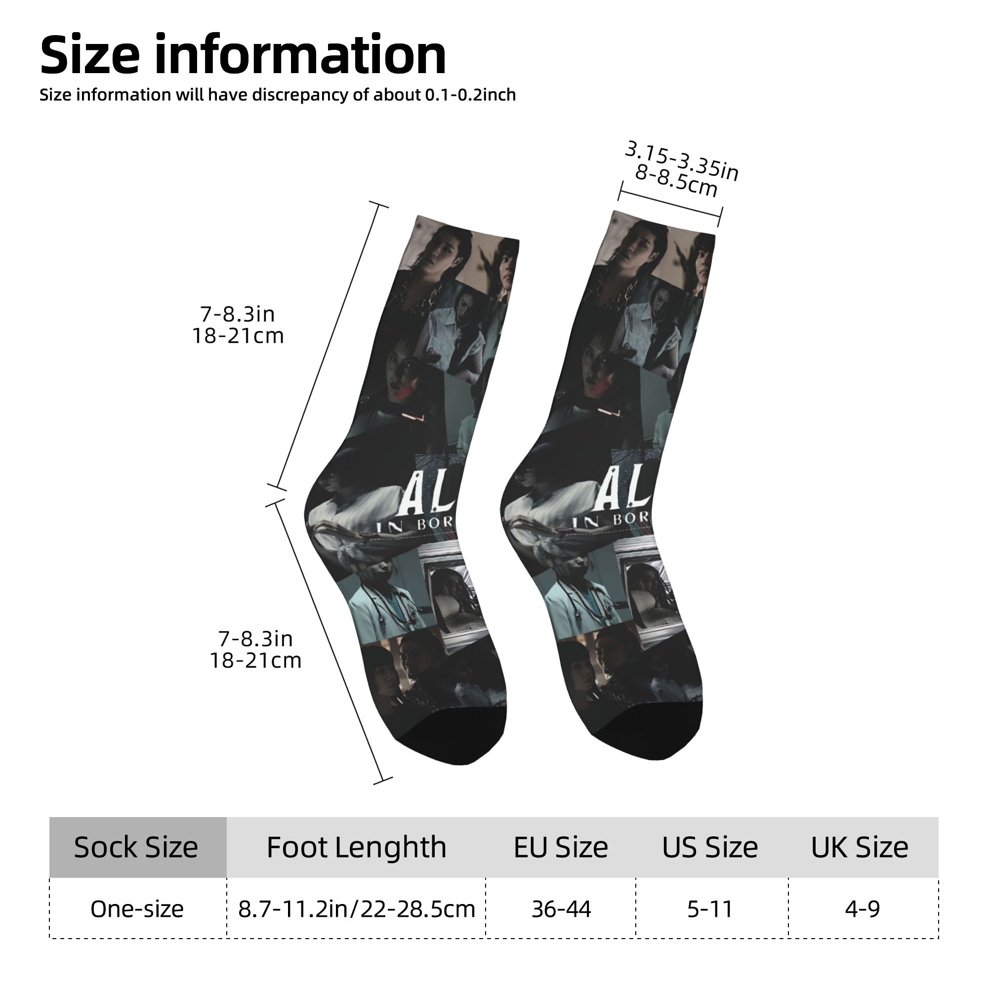 Custom Alice Cartoon In Border - Dress Sock Men recensie en prijs