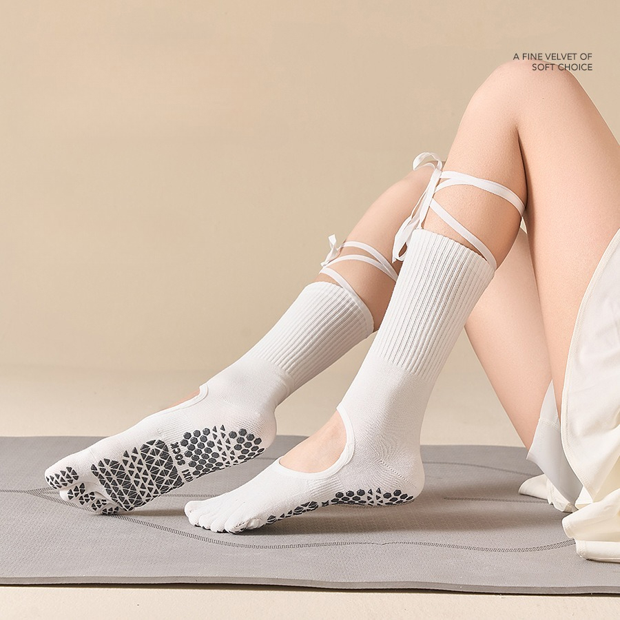 Dames yogasokken met veters en - Grip Sock Yoga recensie en prijs